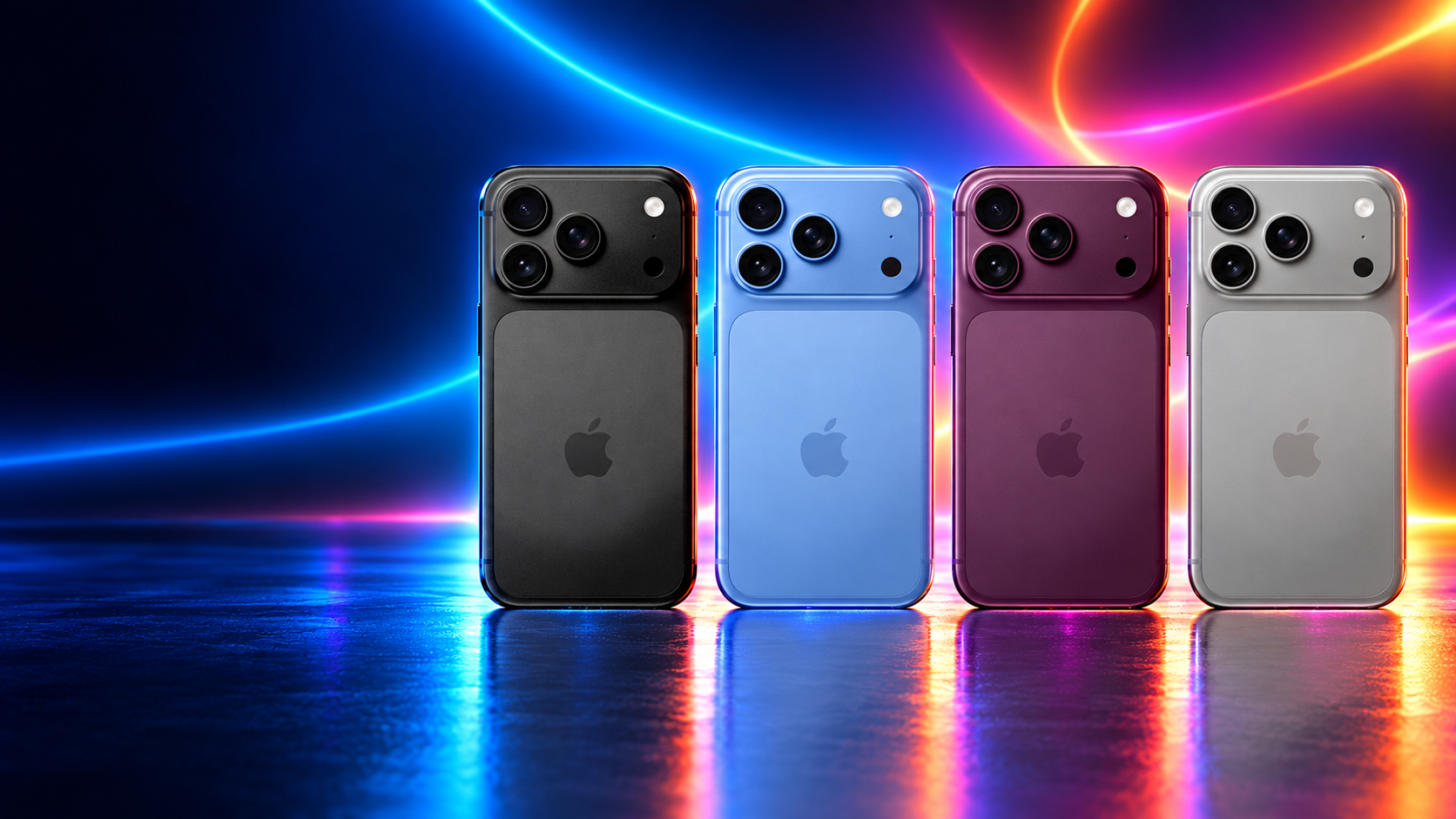 Conceito visual colorido do iPhone 18 Pro Max